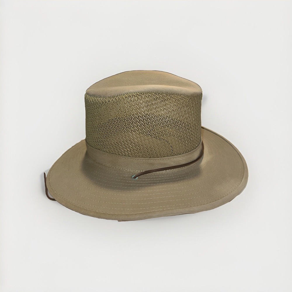 Henschel Hat Co USA Aussie Breezer Hat Men's Size Small Mesh Crown Olive Khaki - Picture 3 of 11